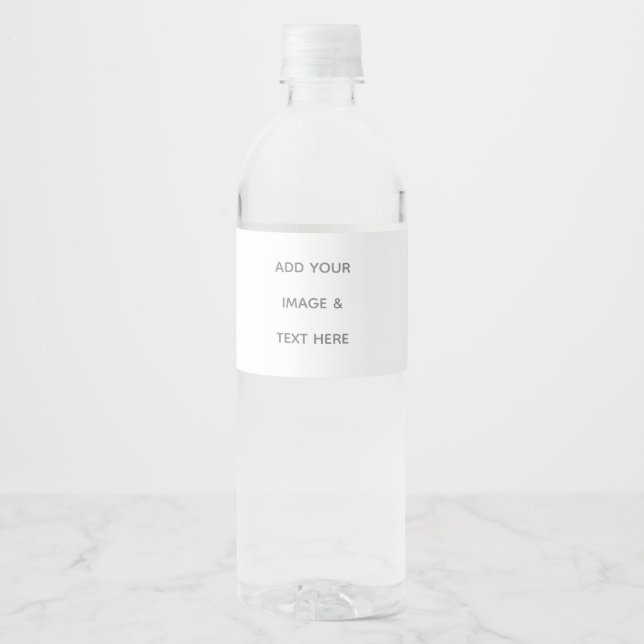 Rótulo De Garrafa De Vinho Crie seu próprio branco  (Frente)