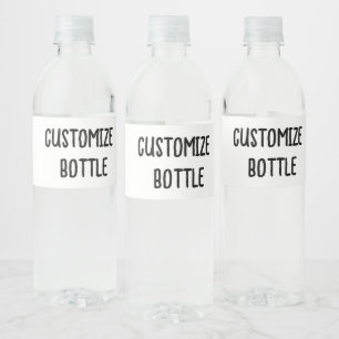 Rótulo De Garrafa De Vinho Crie Sua Própria Garrafa de Água Personalizada
