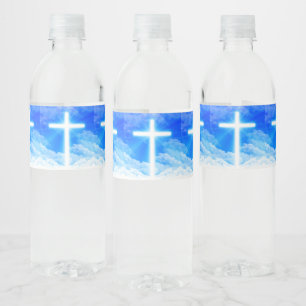 Rótulo De Garrafa De Vinho Cruz do cristão customizável do Jesus Cristo cla