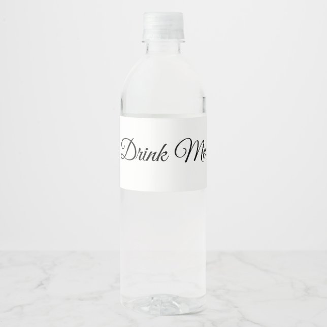 Rótulo De Garrafa De Vinho Customizable Blank Water Bottle Labels for Wedding (Frente)