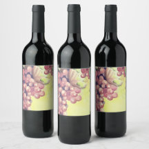 Rótulo de Garrafa de Vinho de Uvas | Estilo Vinhed
