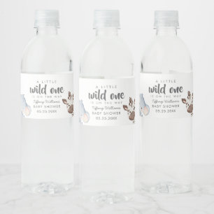 Rótulo De Garrafa De Vinho Decoração de Chá de Bebê Safari do Pequeno Selvage