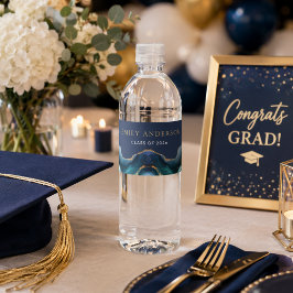 Rótulo De Garrafa De Vinho Decoração moderna para festa de formatura com Ágat
