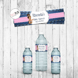 Rótulo De Garrafa De Vinho Denim, Diamonds, Little Girls