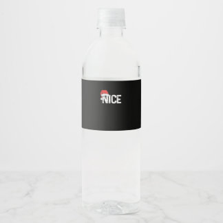 Rótulo De Garrafa De Vinho Design de Natal Divertido de Correspondência Malva