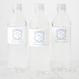 Rótulo De Garrafa De Vinho Designer de Cores de Cores Azuis