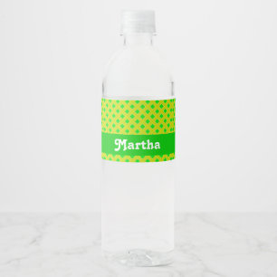 Rótulo De Garrafa De Vinho Diamantes verdes em amarelo