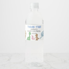 Rótulo De Garrafa De Vinho Dinossauros de bebês tropicais!