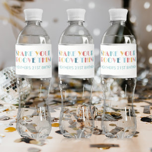 Rótulo De Garrafa De Vinho Disco Ball Agita Sua Coisa De Groove