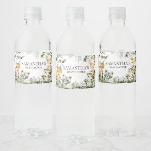 Rótulo De Garrafa De Vinho É um menino de animais florestais