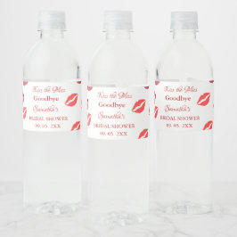 Rótulo De Garrafa De Vinho Elegante Brinde de Despedida de Solteira com Lábio