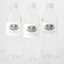 Elegante White Business Company Branded Water