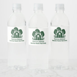 Rótulo De Garrafa De Vinho Empresa de Imóveis Personalizados Floresta Casa Ab