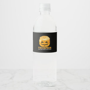 Rótulo De Garrafa De Vinho Engraçada Trumpkin Faz Excelente De Halloween Nova