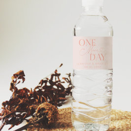 Rótulo De Garrafa De Vinho Ensaio de Casamento Um Dia Rosa Corado