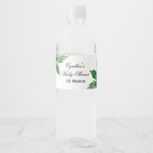 Rótulo De Garrafa De Vinho Envoltório tropical da garrafa de água do chá d