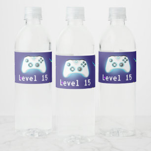 Rótulo De Garrafa De Vinho Epic Gamer Feliz 15 Ataque Crítico de Aniversário!