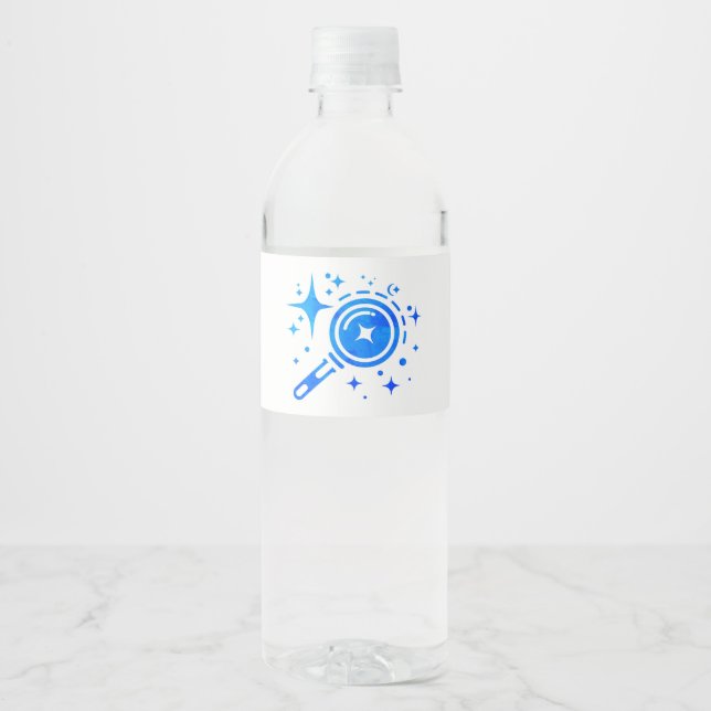 Rótulo De Garrafa De Vinho Estrelas emblem Twinkle, farol da era digital (Frente)