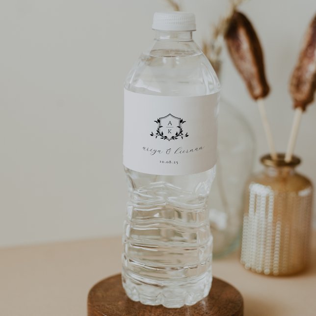 Rótulo De Garrafa De Vinho Eterno Vinha Negra Monograma (Criador carregado)