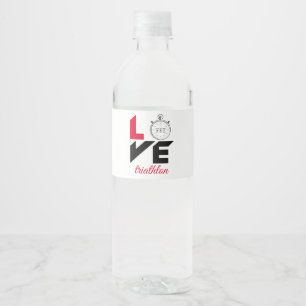 Rótulo De Garrafa De Vinho Eu amo o triathlon