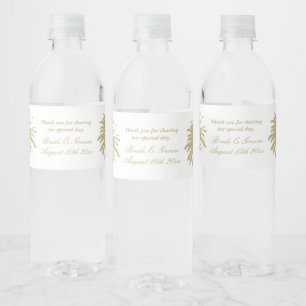 Rótulo De Garrafa De Vinho Fabulosa silhueta de palmeiras de praia