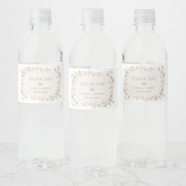 Rótulo De Garrafa De Vinho Favor do Casamento de Fairytale do Jardim de Flore