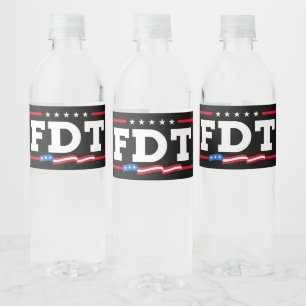 Rótulo De Garrafa De Vinho FDT Funny Anti-Trump No-Trump