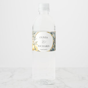 Rótulo De Garrafa De Vinho Febre de Azulejo do Mediterrâneo: italiano Positan
