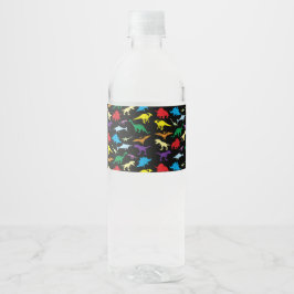 Rótulo De Garrafa De Vinho Festa Colorida de Aniversários de criança de Aquar