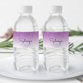 Rótulo De Garrafa De Vinho Festa de aniversário de 21 anos de Drivers de Glit