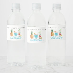 Rótulo De Garrafa De Vinho Festa de aniversário de coquetel da Celebração de