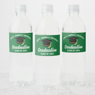 Rótulo De Garrafa De Vinho Festa de formatura da Escola Personalizada Verde W