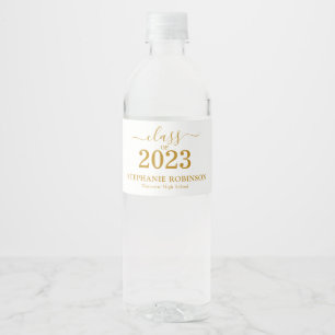 Rótulo De Garrafa De Vinho Festa de Graduação da Turma de 2023 em Letra Doura