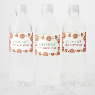 Rótulo De Garrafa De Vinho Festa De Pizza, Fatia De Divertimento