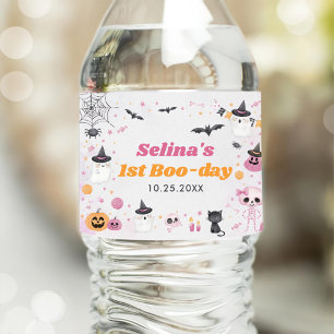 Rótulo De Garrafa De Vinho Festa de primeiro aniversario do Halloween Ghost