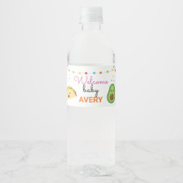 Rótulo De Garrafa De Vinho Fiesta Mexicano Taco Bout' A Bebê Party