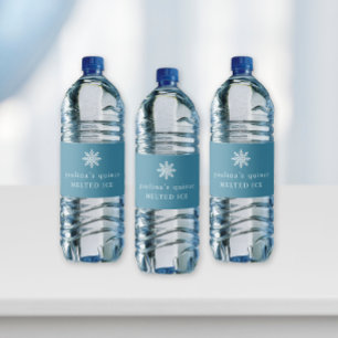 Rótulo De Garrafa De Vinho Floco de neve de gelo branco, branco, branco-branc