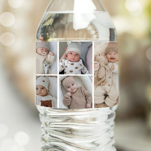 Rótulo De Garrafa De Vinho Foto Personalizada Simples Clássica