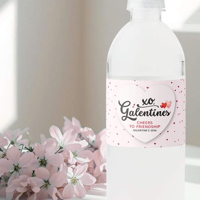 Rótulo De Garrafa De Vinho Galentine's  (Criador carregado)