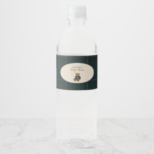 Rótulo De Garrafa De Vinho Garrafa de Água para Chá de Bebê do Ursinho Teddy 