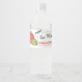 Rótulo De Garrafa De Vinho Gato de Festa de Halloween