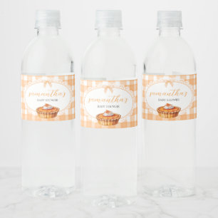 Rótulo De Garrafa De Vinho Gingham Little Cutie Pie Chá de fraldas