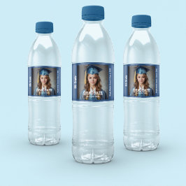 Rótulo De Garrafa De Vinho Graduação de Foto Minimalista do 8º ano