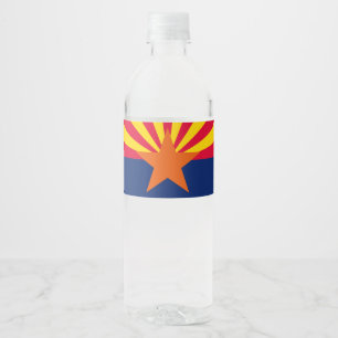 Rótulo De Garrafa De Vinho Gráfico de Sinalizador de Estado de Arizona Dinâ
