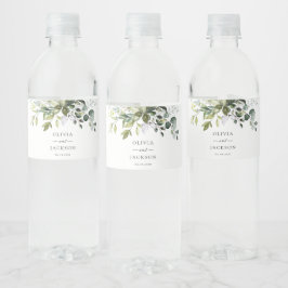 Rótulo De Garrafa De Vinho Greenery, Eucalyptus Sai, Casamento Botânico