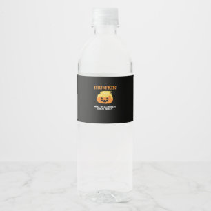 Rótulo De Garrafa De Vinho Halloween Trumpkin V3