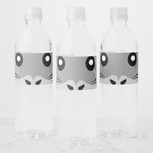 Rótulo De Garrafa De Vinho Hamster Minimalista Repleto