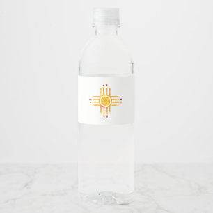 Rótulo De Garrafa De Vinho Ideia do presente de Zia Sun do símbolo