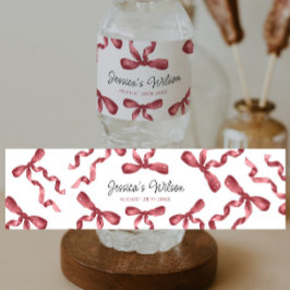 Rótulo De Garrafa De Vinho Laço Borgonha