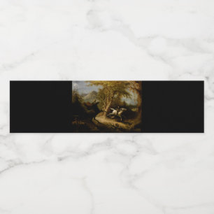 Rótulo De Garrafa De Vinho Lenda do Fantasma de Halloween do Cavaleiro Sem Ca